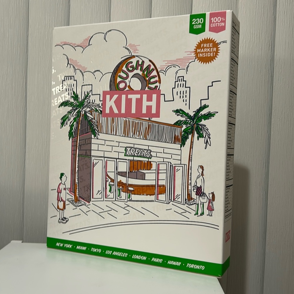 Kith Treats Doughnut II Vintage T-Shirt Black Medium